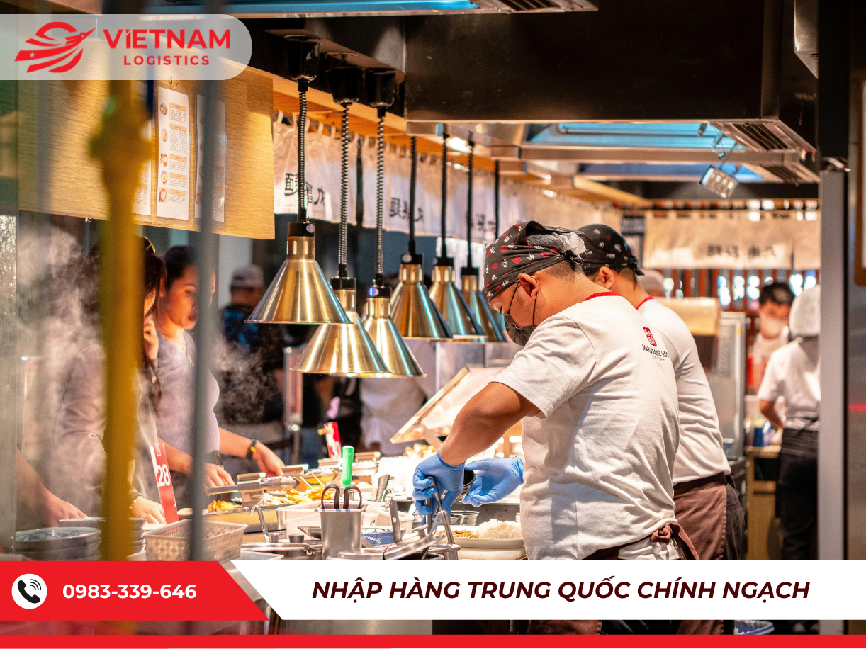 Nhập thiết bị bếp c&ocirc;ng nghiệp từ Trung Quốc